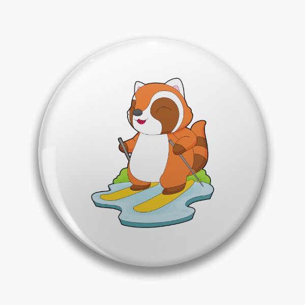 Item preview, Red Panda Skier Ski designed and sold by Snabdesign84.