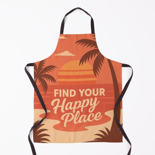 Artikelvorschau, Find Your Happy Place – Tropical Beach Quote entworfen und verkauft von Bernd Friese.