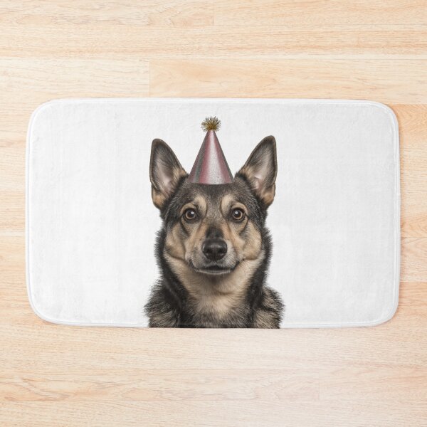 Item preview, Cute Swedish Vallhund dog with Party Hat Birthday Celebration designed and sold by LazyOwlStore.