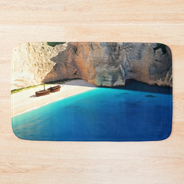 Item preview, Navagio Beach, Zakynthos: Cliff-Enclosed Aegean Cove designed and sold by LSVart.
