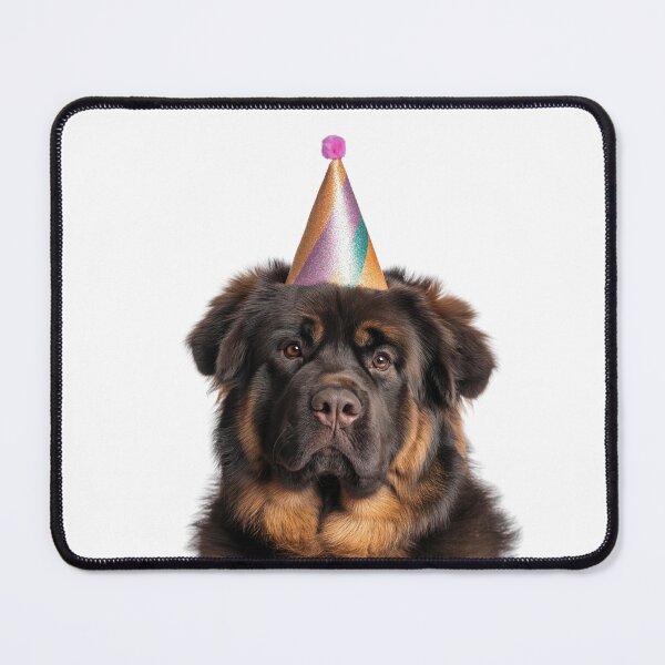 Item preview, Cute Tibetan Mastiff dog with Party Hat Birthday Celebration designed and sold by LazyOwlStore.