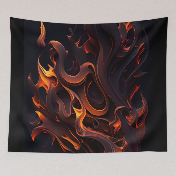 Item preview, Dynamic Inferno: Abstract Molten Flames designed and sold by ShadowAndSlate.