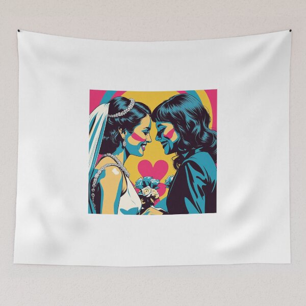 Item preview, Two Females At Their Wedding Ceremony designed and sold by HonneUmi.