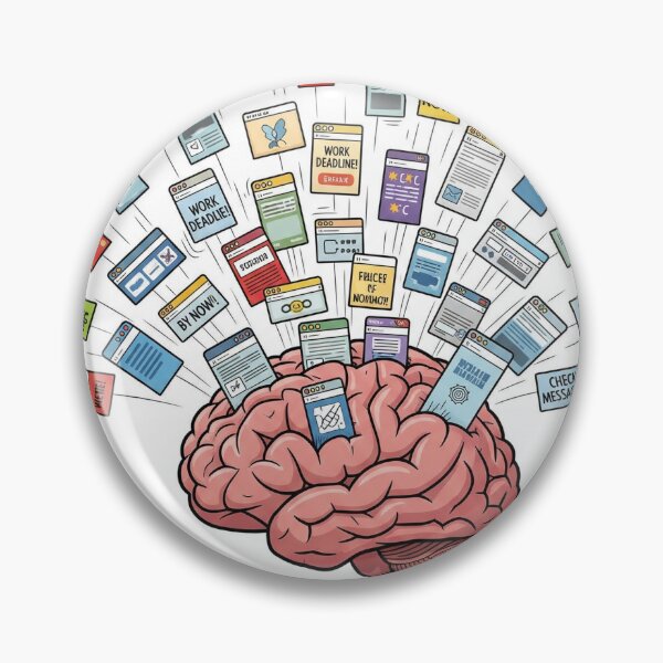Item preview, "Too Many Tabs Open (In My Brain)" designed and sold by Roniit0001.