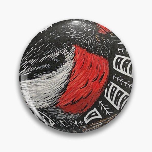 Item preview, Red-Capped Robin designed and sold by Handmadebyhemmings.