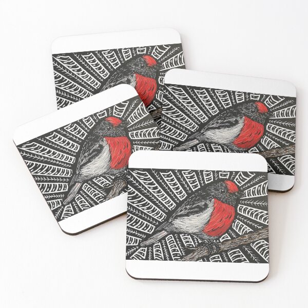 Item preview, Red-Capped Robin designed and sold by Handmadebyhemmings.
