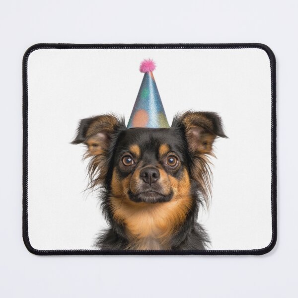 Item preview, Cute Tibetan Spaniel dog with Party Hat Birthday Celebration designed and sold by LazyOwlStore.