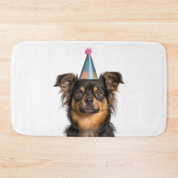 Item preview, Cute Tibetan Spaniel dog with Party Hat Birthday Celebration designed and sold by LazyOwlStore.