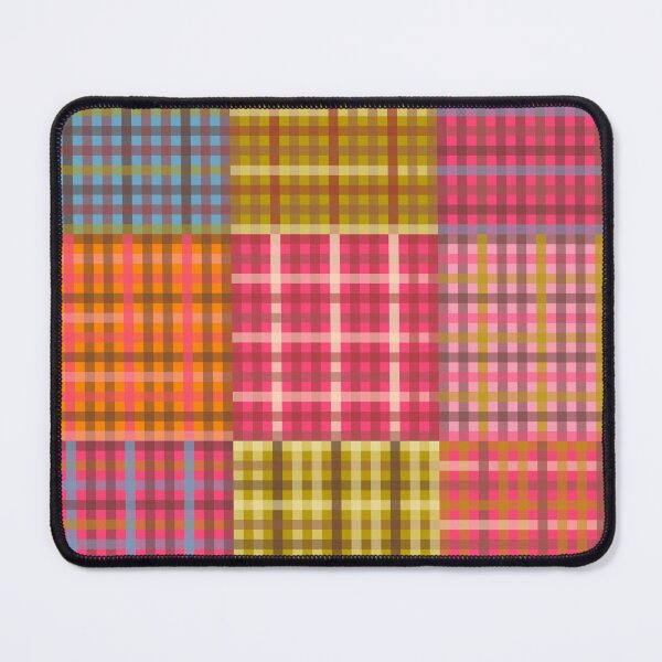 Item preview, Eclectic Gingham Patchwork Colorful Vintage Contemporary Plaid Pattern designed and sold by kierkegaard.