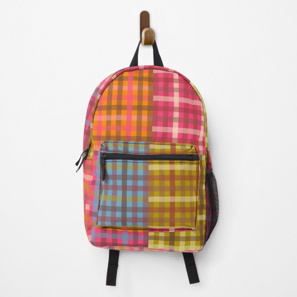 Item preview, Eclectic Gingham Patchwork Colorful Vintage Contemporary Plaid Pattern designed and sold by kierkegaard.