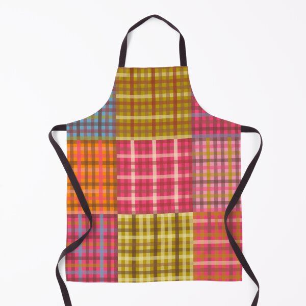 Item preview, Eclectic Gingham Patchwork Colorful Vintage Contemporary Plaid Pattern designed and sold by kierkegaard.