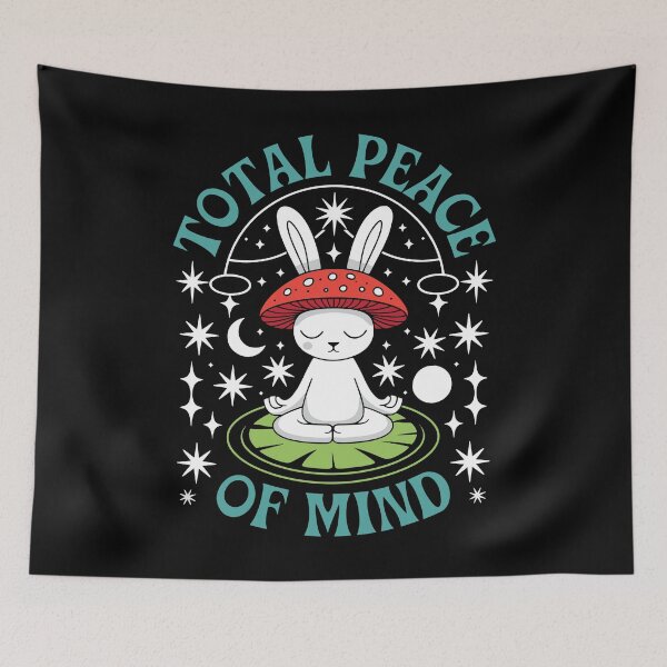 Item preview, Total Peace of Mind – Meditating Rabbit designed and sold by TipTop GFX.