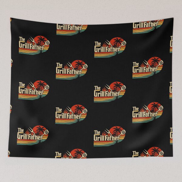 Artikelvorschau, Grillfather Bbq Grill T-Shirt entworfen und verkauft von queenzoid.