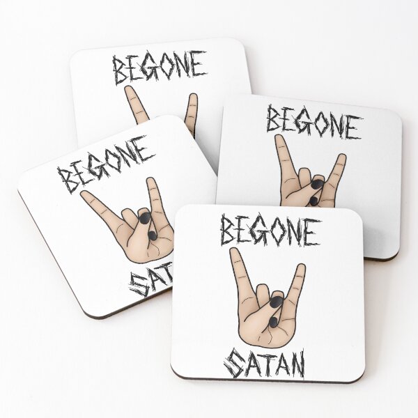 Item preview, Begone Satan-Rock Hand Art designed and sold by shaw-9.