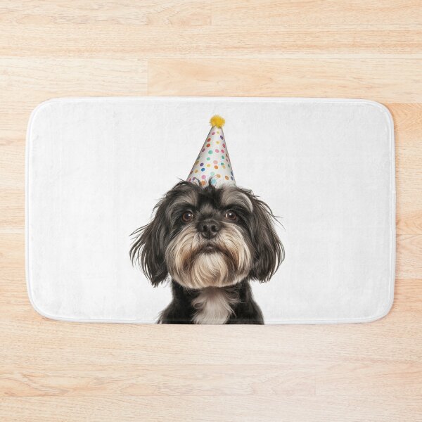 Item preview, Cute Tibetan Terrier dog with Party Hat Birthday Celebration designed and sold by LazyOwlStore.