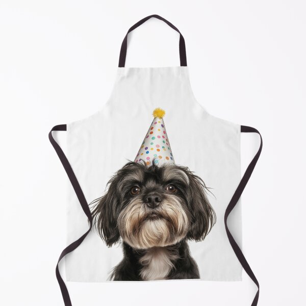 Item preview, Cute Tibetan Terrier dog with Party Hat Birthday Celebration designed and sold by LazyOwlStore.