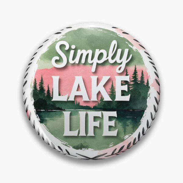 Item preview, Simply Lake Life - Rustic Lakeside Watercolor Design designed and sold by Frame of Mind .