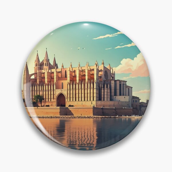 Item preview, Palma de Mallorca at Sunset: La Seu in Golden Light designed and sold by LSVart.