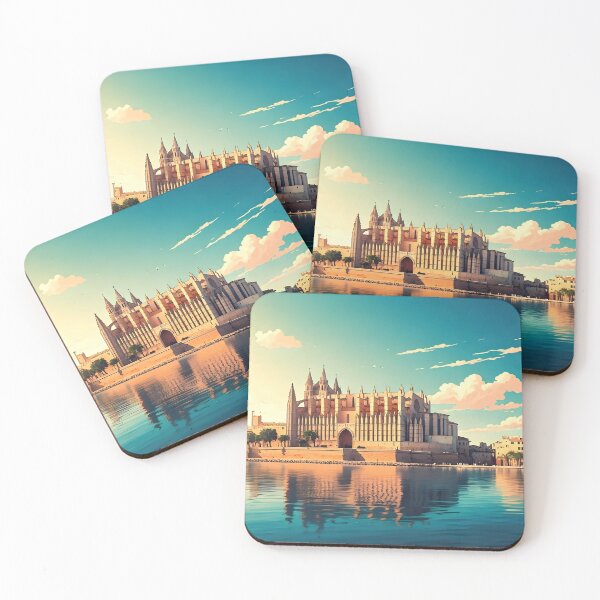 Item preview, Palma de Mallorca at Sunset: La Seu in Golden Light designed and sold by LSVart.