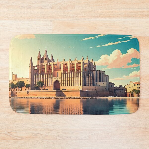 Item preview, Palma de Mallorca at Sunset: La Seu in Golden Light designed and sold by LSVart.