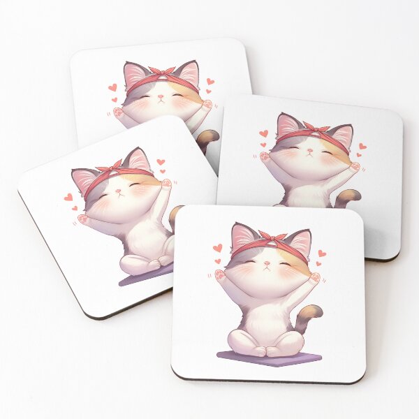 Item preview, Peaceful Yoga Cat designed and sold by bapupa.