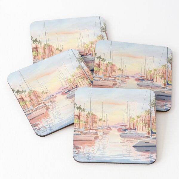 Item preview, Palma de Mallorca Harbour: Sunrise Serenity designed and sold by LSVart.