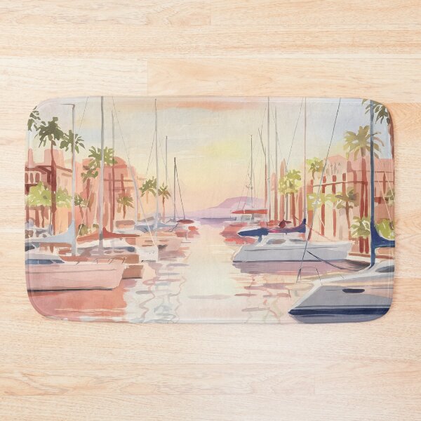 Item preview, Palma de Mallorca Harbour: Sunrise Serenity designed and sold by LSVart.