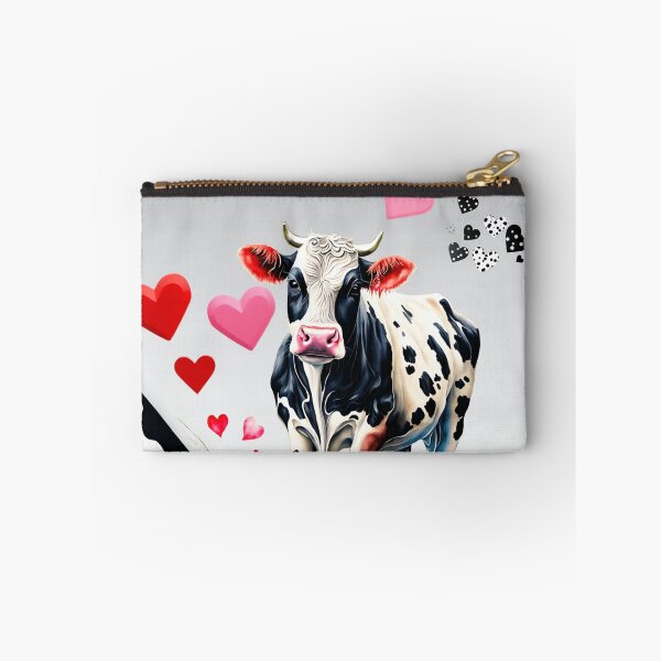 Item preview, Black and White Cow with Hearts designed and sold by Jessielee72.