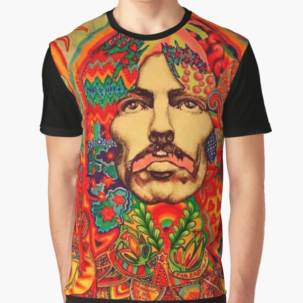 Artikel-Vorschau von George Harrison OM psychedelisches buntes Pop-Art-Muster, designt und verkauft von Kludoman.