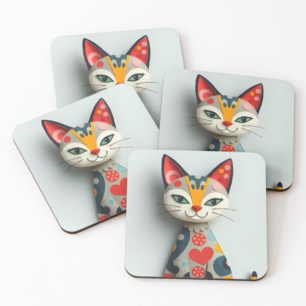 Item preview, Paper pieces cat  designed and sold by Ponted.