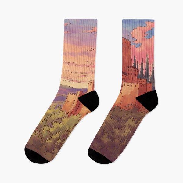 Item preview, Parador de Alarcón: Sunset’s Warm Embrace designed and sold by LSVart.