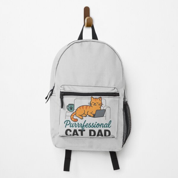 Item preview, Purrrfessional Cat Dad – Funny Laptop Cat Design for Cat Lovers designed and sold by The Sandy Design Store.