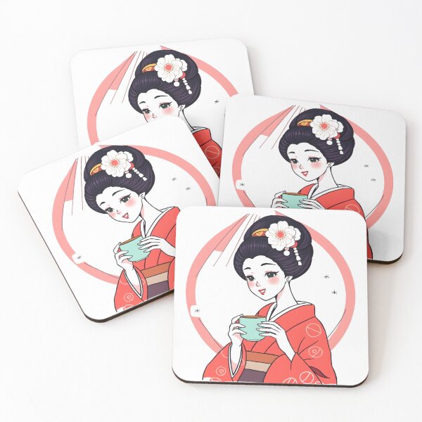 Item preview, Geisha's Tea Party: A Whimsical Sip Tee designed and sold by allogy.