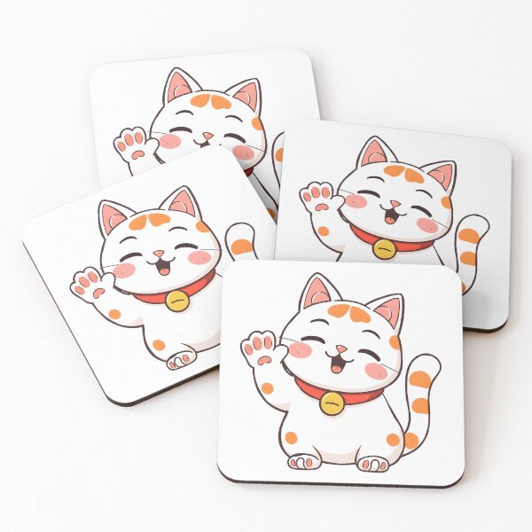 Item preview, Waving Cat Fortune: Maneki-neko's Meow Tee designed and sold by allogy.
