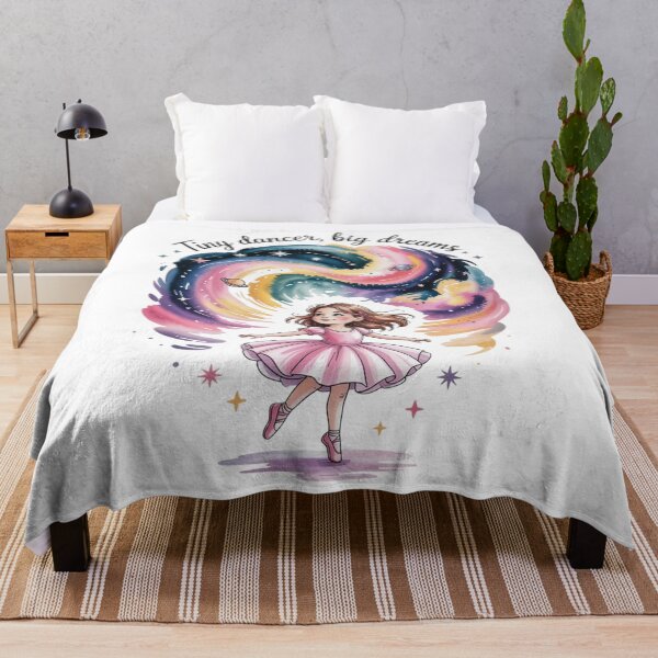 Item preview, Tiny Dancer, Big Dreams – Watercolor Galaxy Ballet Art designed and sold by jubileejungle.