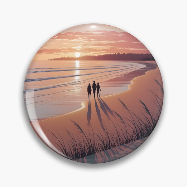 Item preview, Parlee Beach, New Brunswick: Amber-Glowing Sunset Shoreline designed and sold by LSVart.