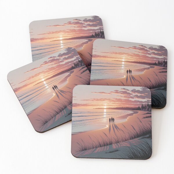 Item preview, Parlee Beach, New Brunswick: Amber-Glowing Sunset Shoreline designed and sold by LSVart.