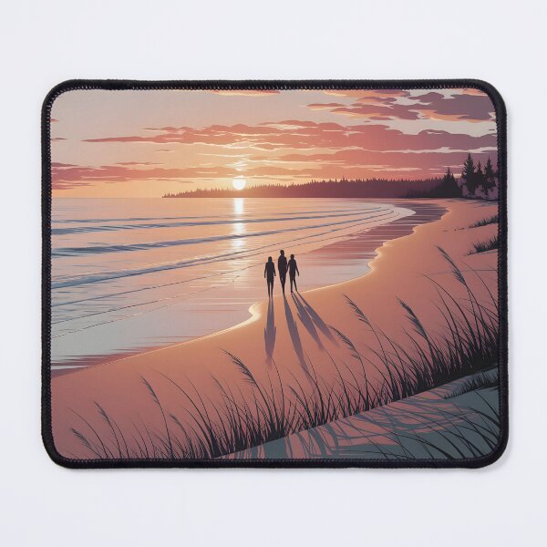 Item preview, Parlee Beach, New Brunswick: Amber-Glowing Sunset Shoreline designed and sold by LSVart.