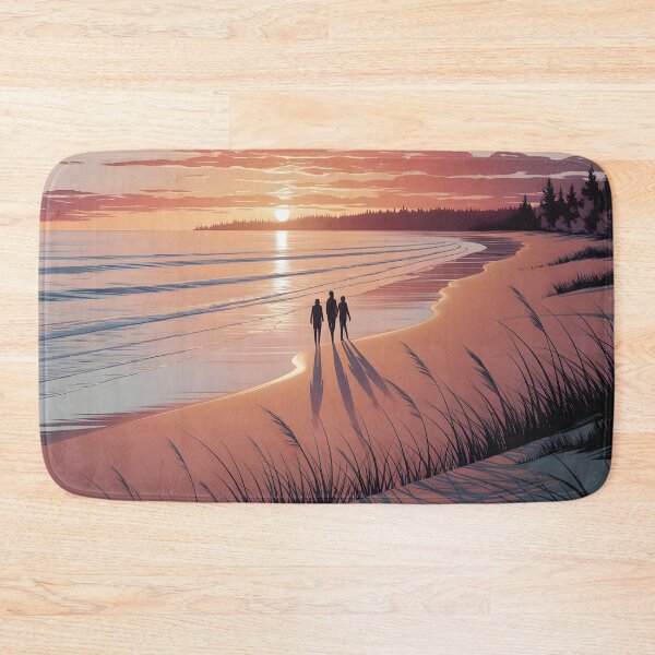 Item preview, Parlee Beach, New Brunswick: Amber-Glowing Sunset Shoreline designed and sold by LSVart.