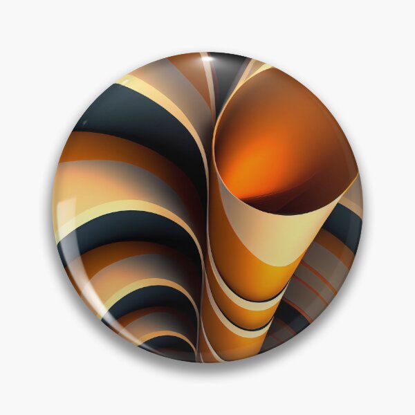 Item preview, Dynamic Vortex: Orange and Grey Abstract Tunnel designed and sold by ShadowAndSlate.