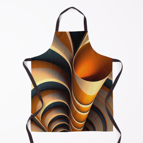 Item preview, Dynamic Vortex: Orange and Grey Abstract Tunnel designed and sold by ShadowAndSlate.