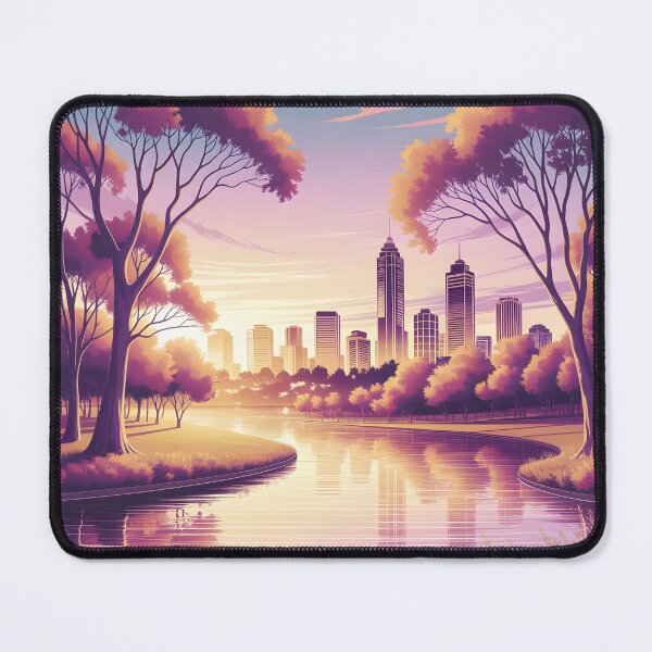 Item preview, Perth from Kings Park: Sunset Cityscape designed and sold by LSVart.