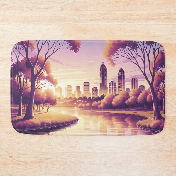 Item preview, Perth from Kings Park: Sunset Cityscape designed and sold by LSVart.
