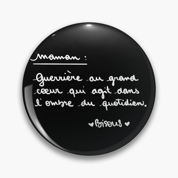 Item preview, Mom: a big-hearted warrior who acts in the shadows of everyday life. Kisses. designed and sold by Le Bureau des Rêves by Lafillequirevaittrop.