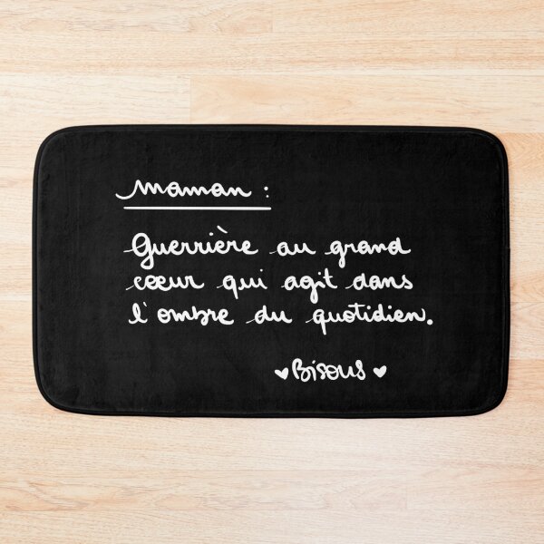 Item preview, Mom: a big-hearted warrior who acts in the shadows of everyday life. Kisses. designed and sold by Le Bureau des Rêves by Lafillequirevaittrop.