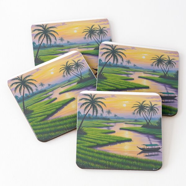 Item preview, kerala rice field scenery designed and sold by malufromhtown.