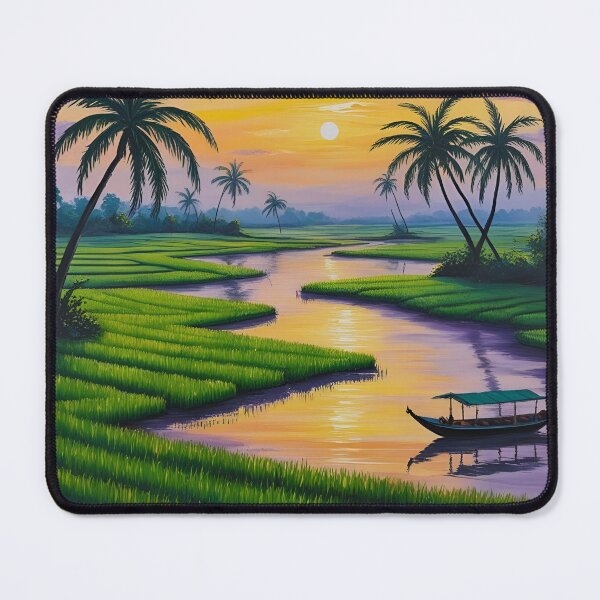 Item preview, kerala rice field scenery designed and sold by malufromhtown.