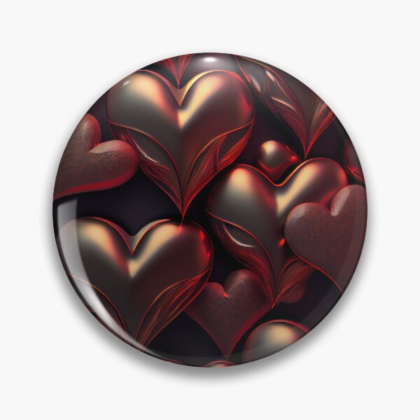 Item preview, Dark Romance: Metallic Heart Pattern designed and sold by ShadowAndSlate.