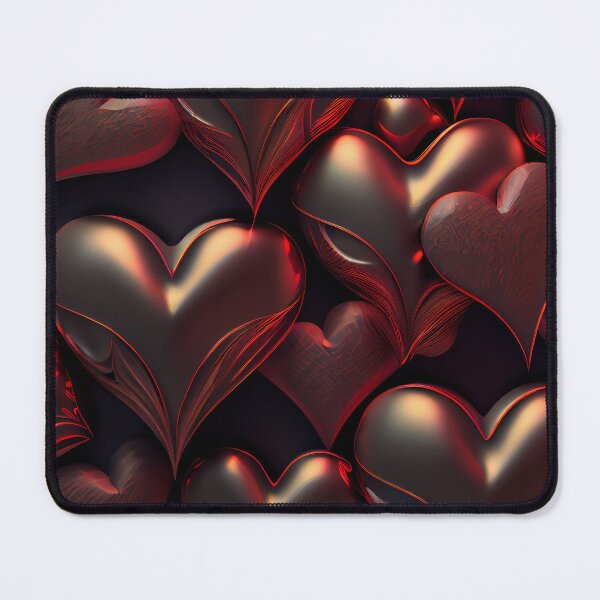 Item preview, Dark Romance: Metallic Heart Pattern designed and sold by ShadowAndSlate.