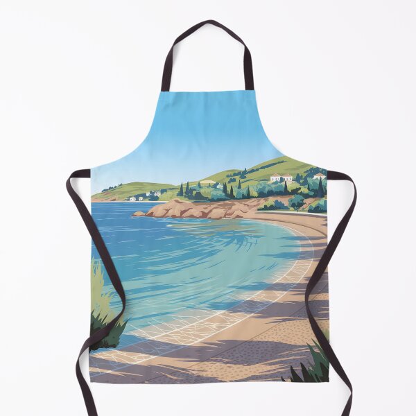 Artikelvorschau, Pissouri Bay, Zypern: Geschwungener Kieselstrand in sommerlicher Wärme entworfen und verkauft von LSVart.